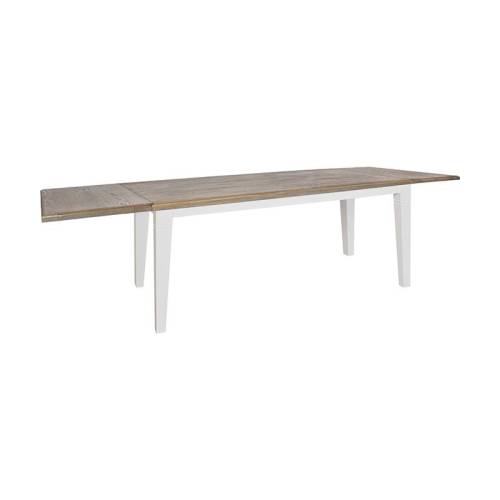 Table de salle rallonge pied fuseau Victoria Pin - Classique chic