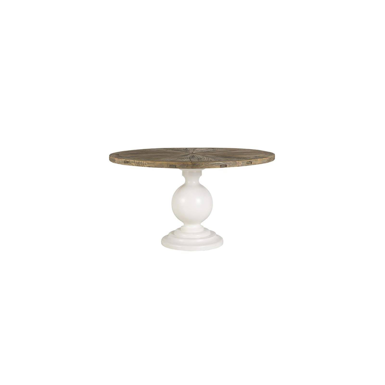 Table de salle ronde Glasgow Victoria Pin Massif - Table orme massif
