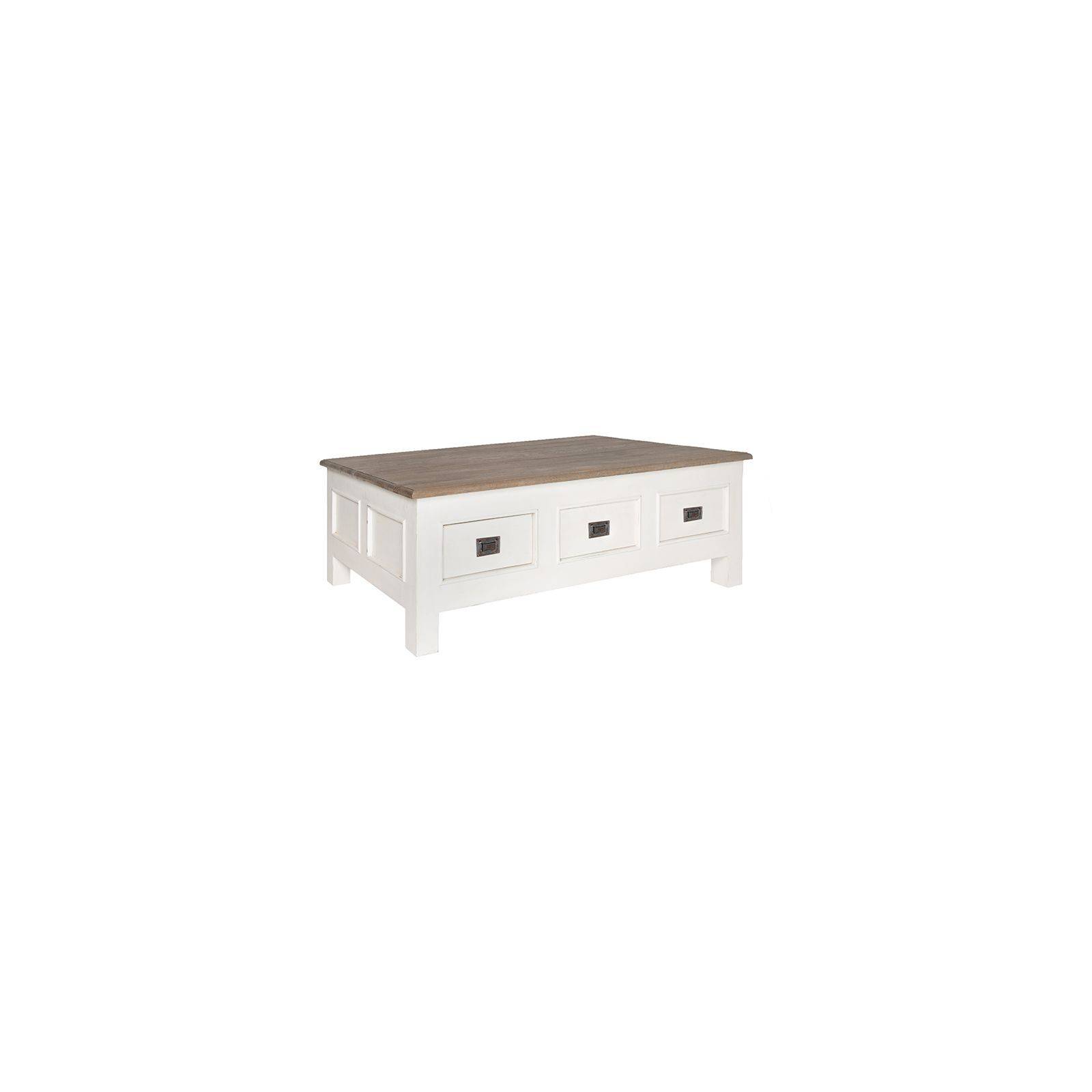 Table basse rectangulaire 3T Victoria Pin Massif - Achat table basse