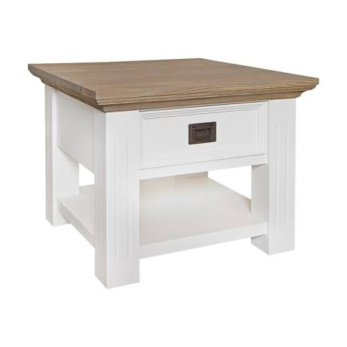 Table basse carrée Oakdale Victoria Pin Massif - Meuble style classique