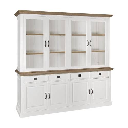 Vaisselier GM bois massif Victoria Pin - Classique chic