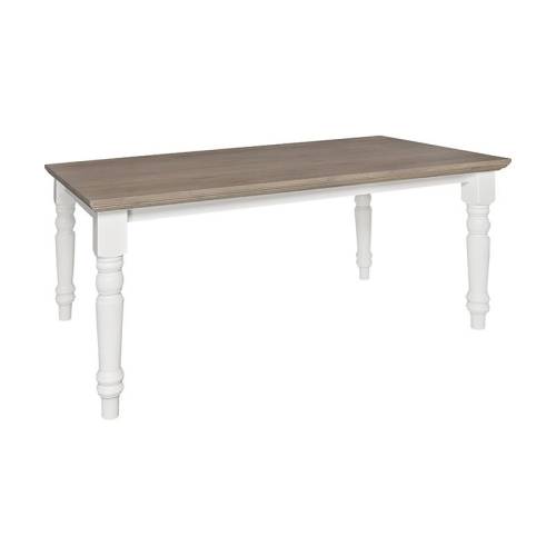 Table rectangulaire pieds tournés 220 cm Victoria Pin - Classique chic