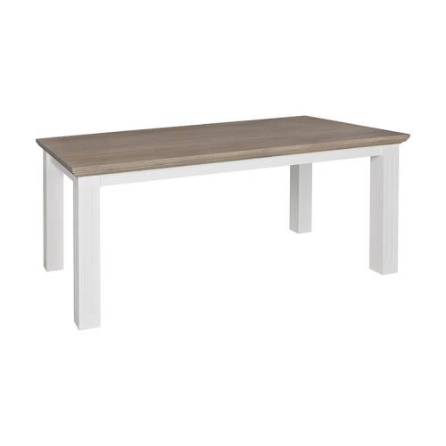 Table rectangulaire pied carré 220 cm Victoria Pin - Classique chic