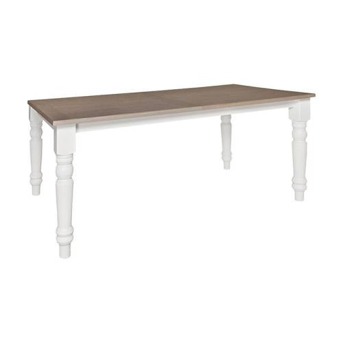 Table rectangulaire pieds tournés 180 cm Victoria Pin - Classique chic
