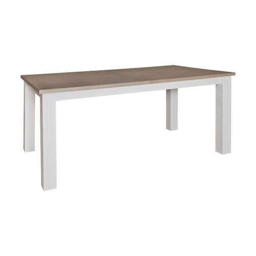 Table rectangulaire pied carré 180 cm Victoria Pin - Classique chic