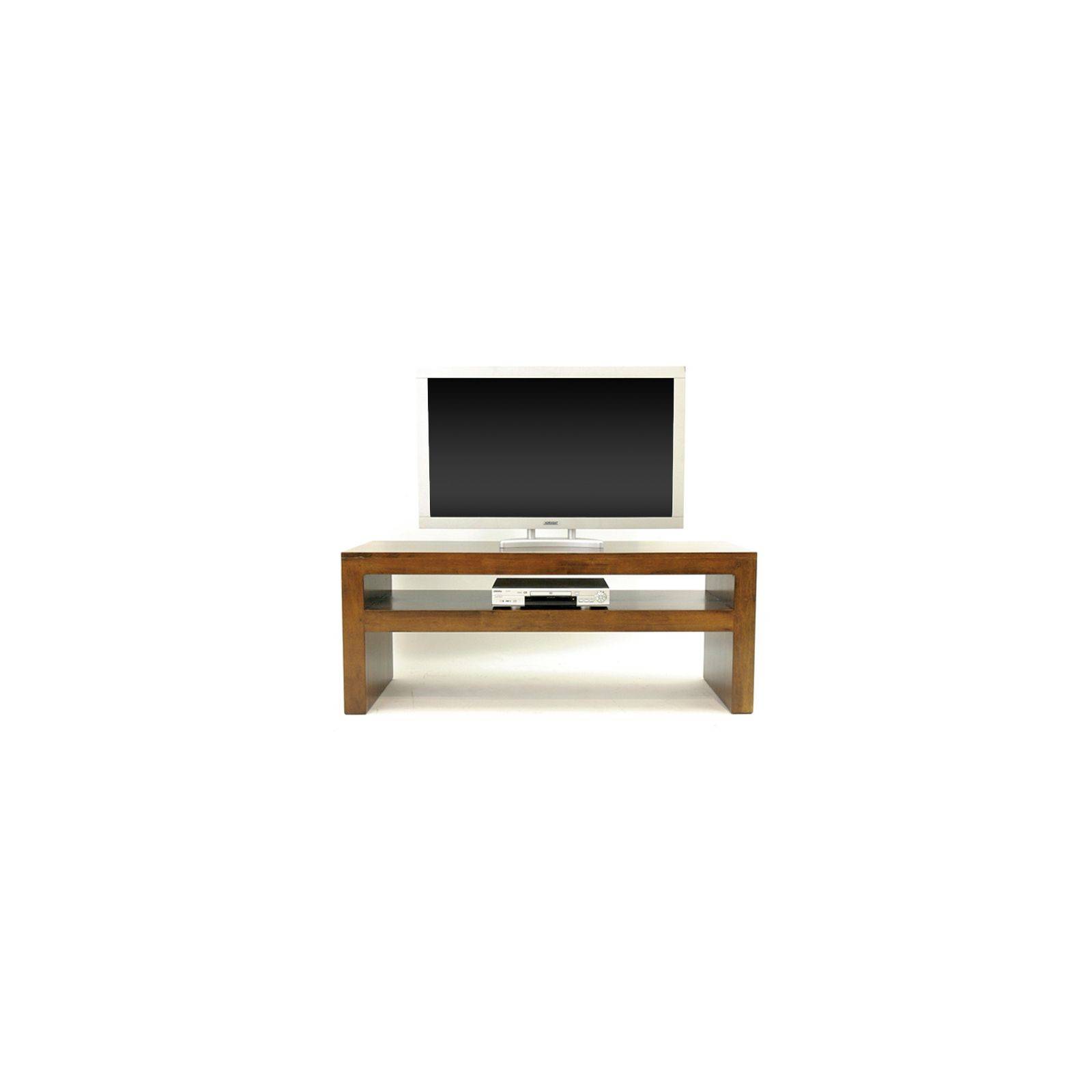 Meuble Tv Design Niche Omega Hévéa - meuble de salon en bois exotique