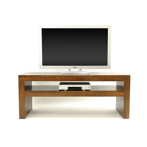 Meuble TV Bois Massif Design Oméga - Contemporain
