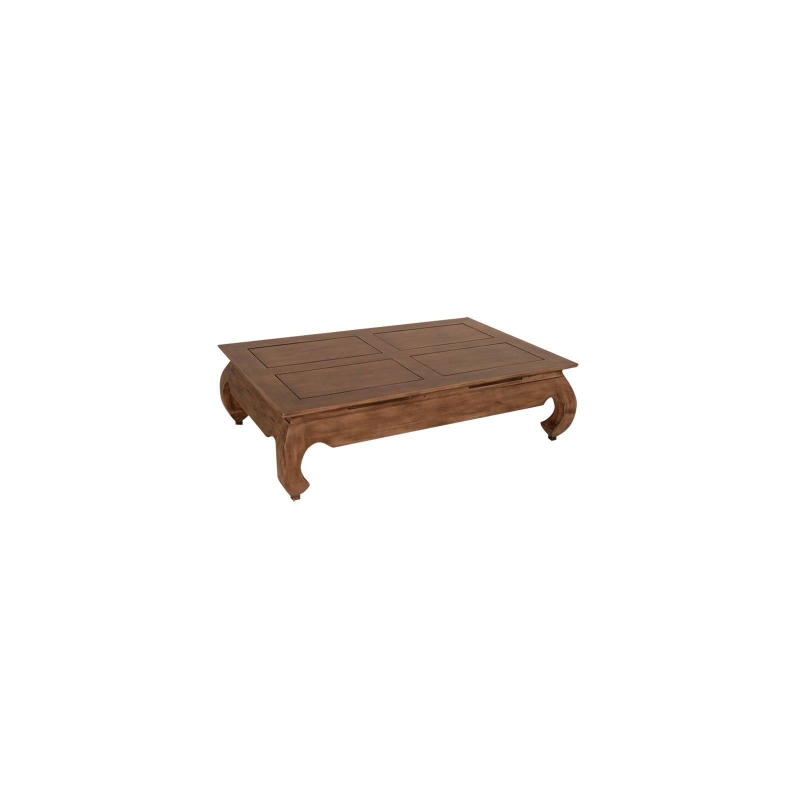 Table Basse Rectangulaire Opium Chine Hévéa Massif - table de salon