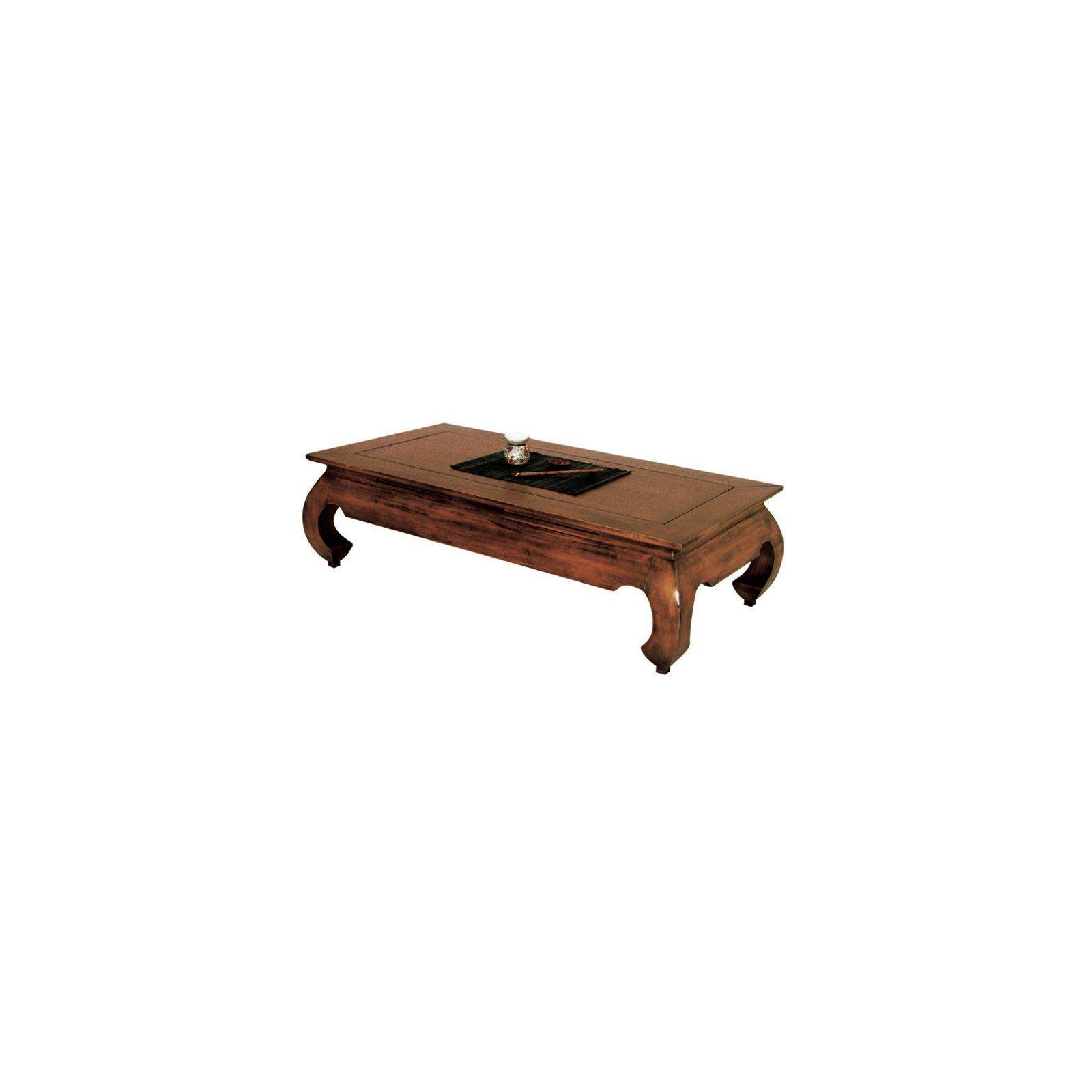Table Basse Rectangulaire PM Opium Chine Hévéa Massif - table de salon en hévéa