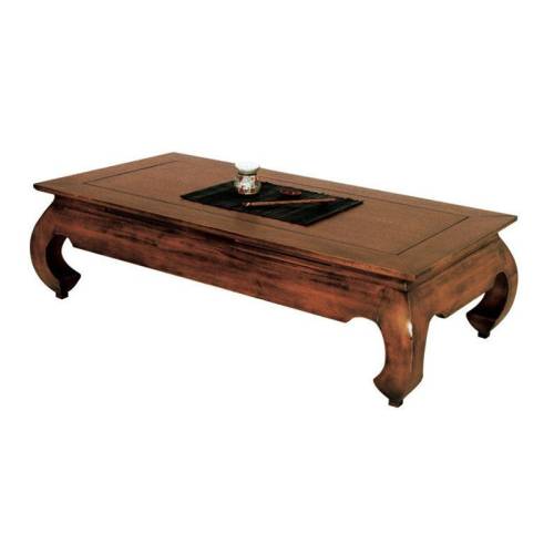 Table Basse Rectangulaire PM Opium Chine Hévéa Massif - table de salon en hévéa