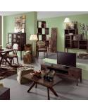 Table de salle à rallonge Mindi Vintage Massif - meuble bois exotique