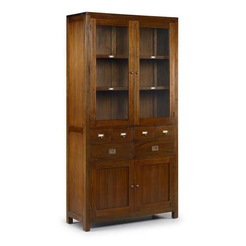 Buffet haut Colonial Acajou Massif - meuble en bois exotique