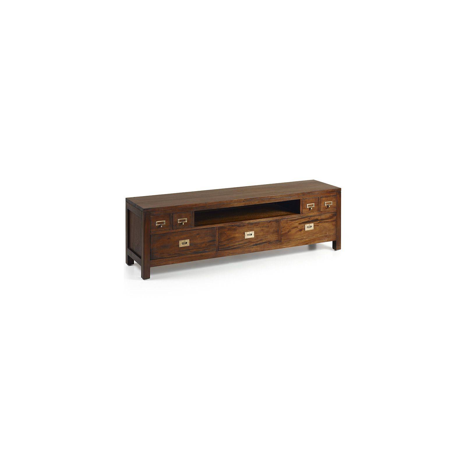 meuble tv bas style colonial