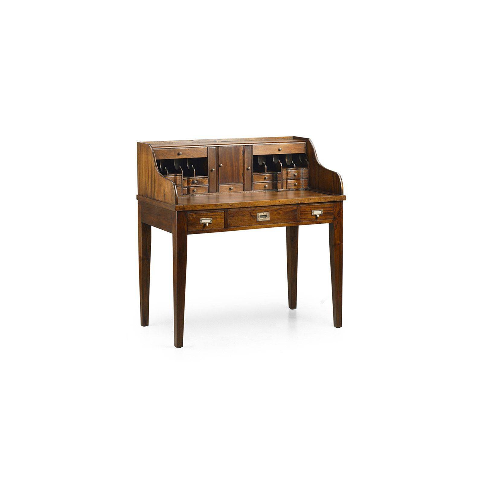 Secretaire Style Colonial En Acajou Bureau Bois Massif