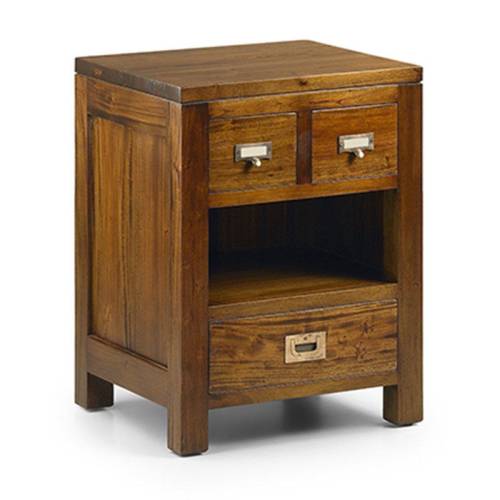 Chevet niche Colonial Acajou Massif - chevet style colonial