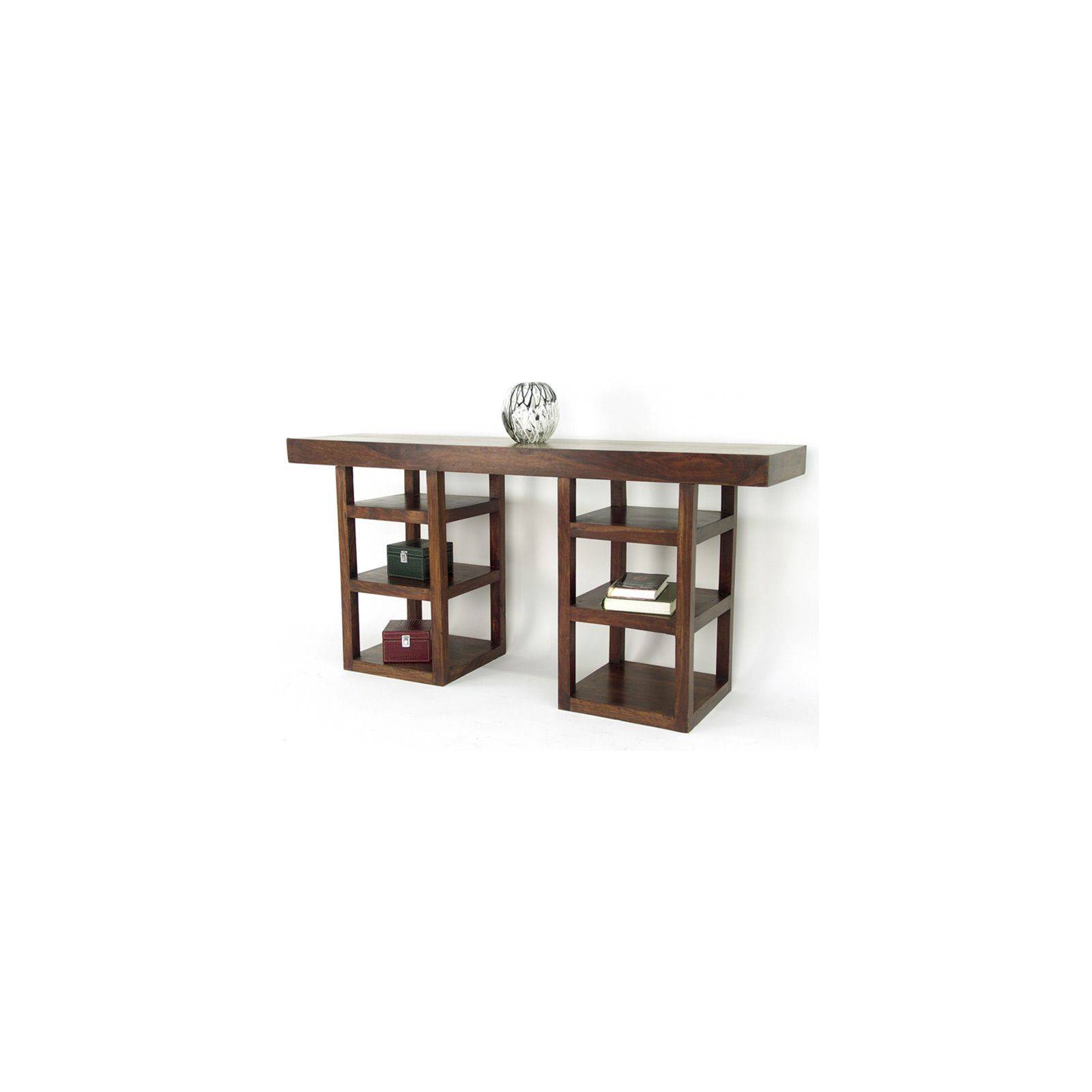 Console design Zen Palissandre : meuble d'entrée original