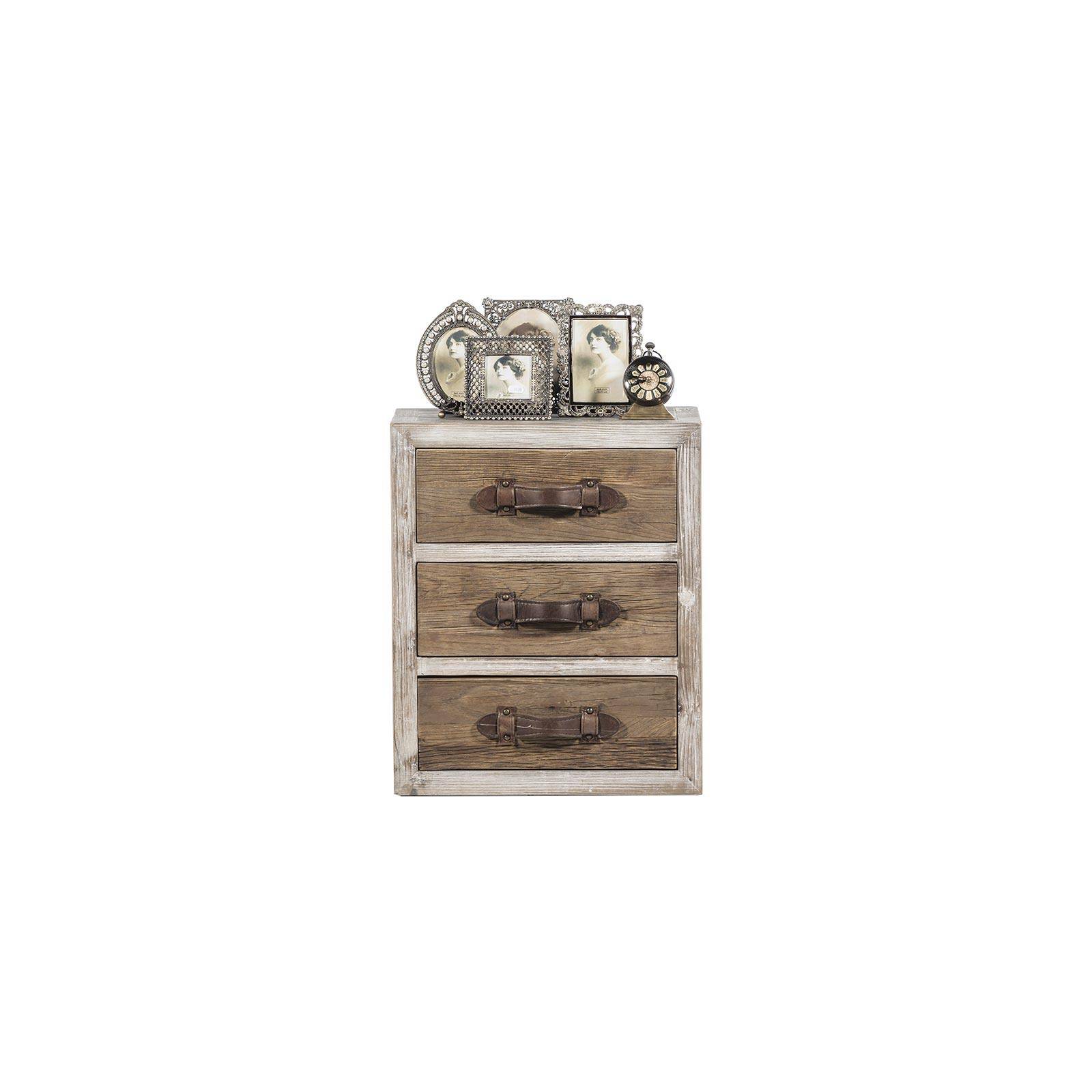 Chevet en bois brut : meuble en pin et orme esprit loft