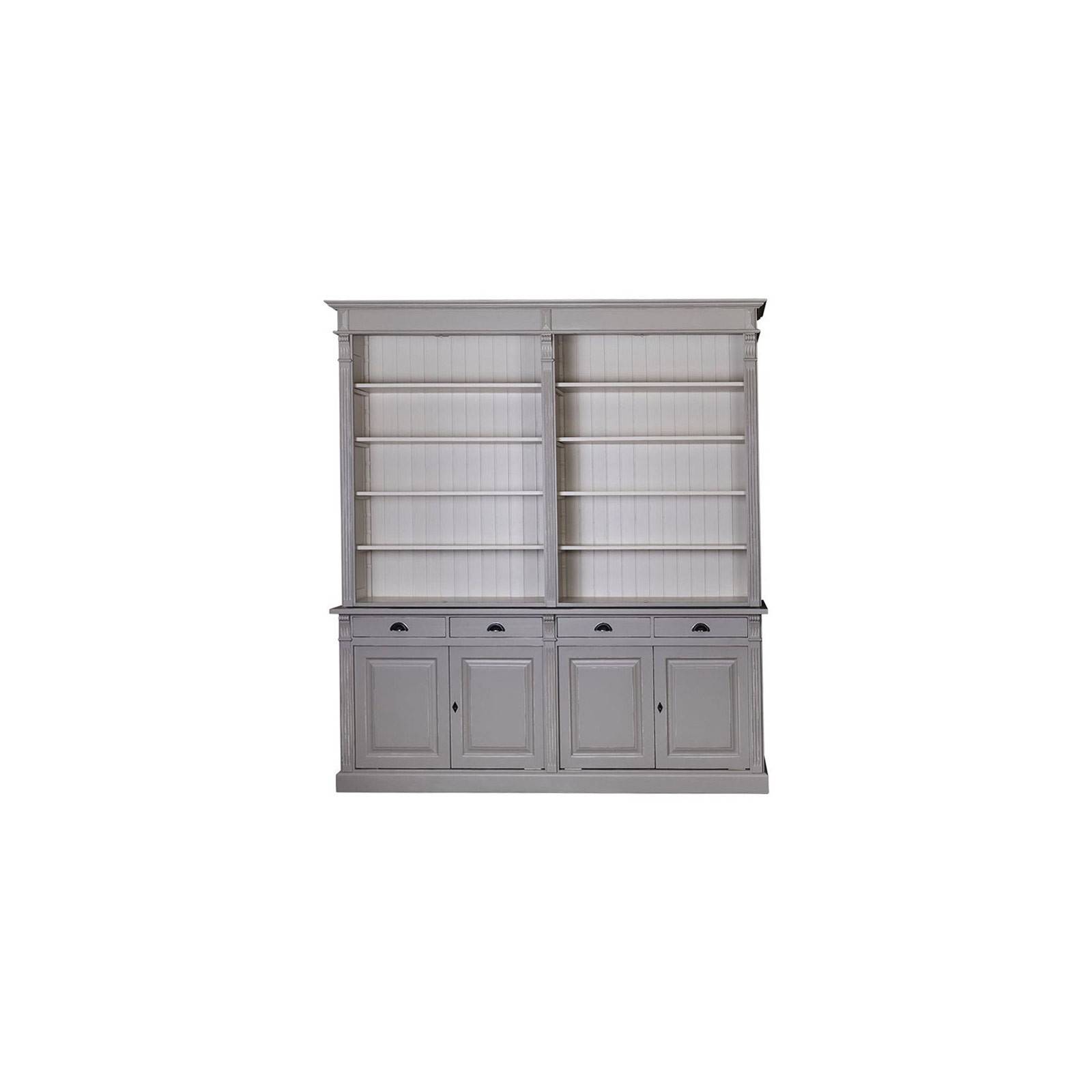 buffet vaisselier bibliothèque riviera en pin massif : tendance charme