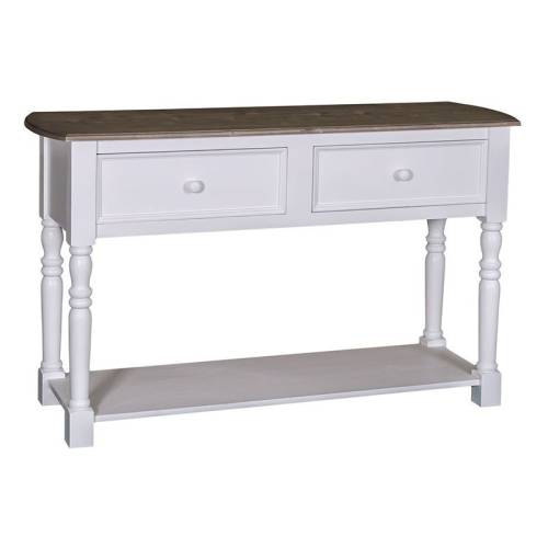 Console 2 tiroirs | Pin et Chêne Riviera - Classique chic
