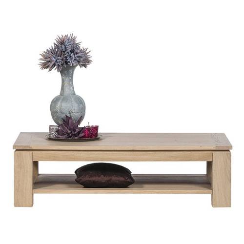 Table en bois de chêne massif de format carrée : meubles classiques Séville