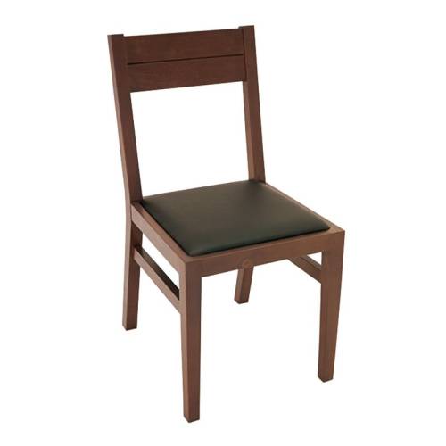 Chaise Bois Massif Moka - Contemporain