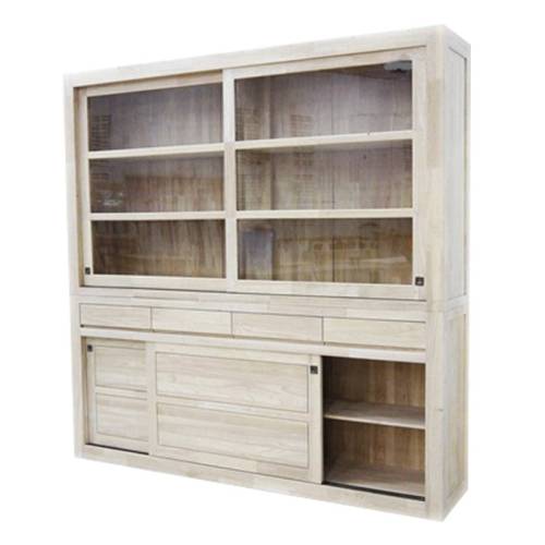 Buffet Vaisselier Bois Massif Fjord - Contemporain