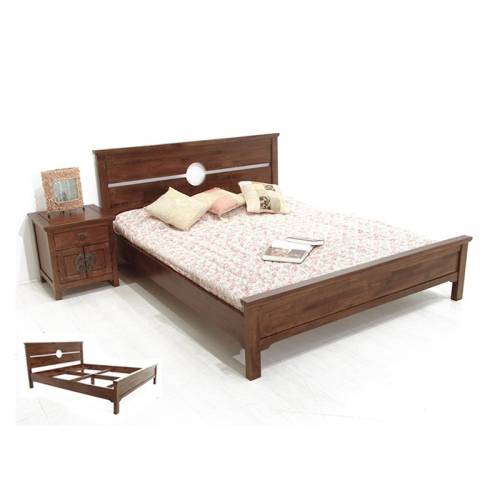 Lit Style Chinois Bois Massif Chine - Exotique
