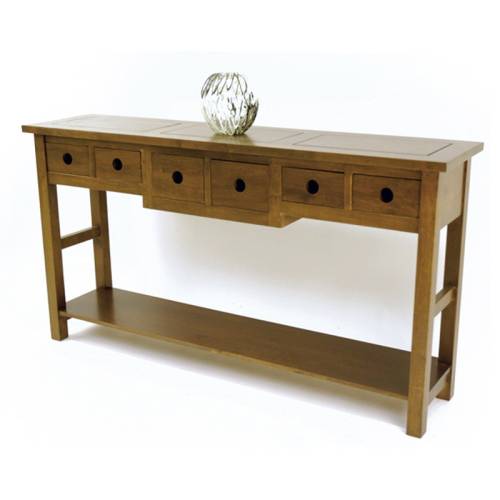 Grande Console Bois Massif Chine - Exotique
