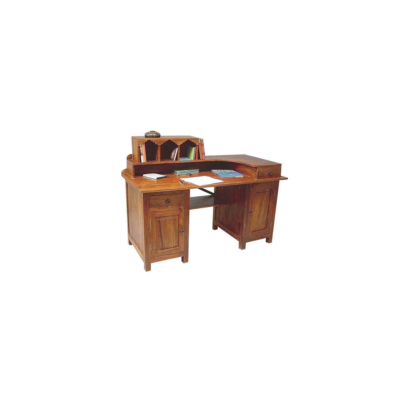 Bureau au style indien New Delhi. Mobilier en palissandre