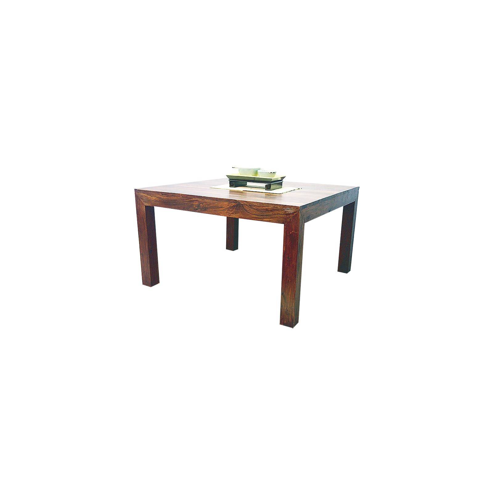 Table de repas carrée Palissandre Zen. Meuble en palissandre