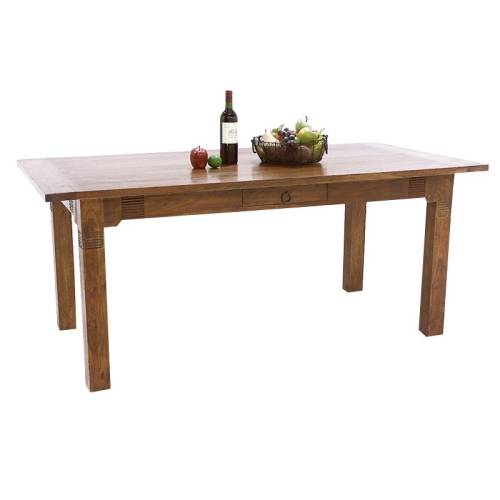 Table de salle en bois exotique. Mobilier primitif