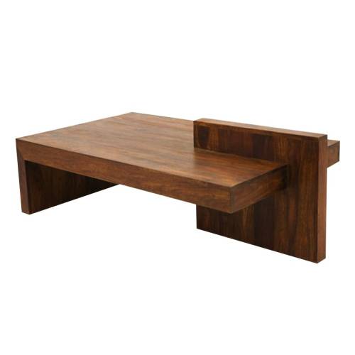 Table basse design rectangulaire Zen palissandre