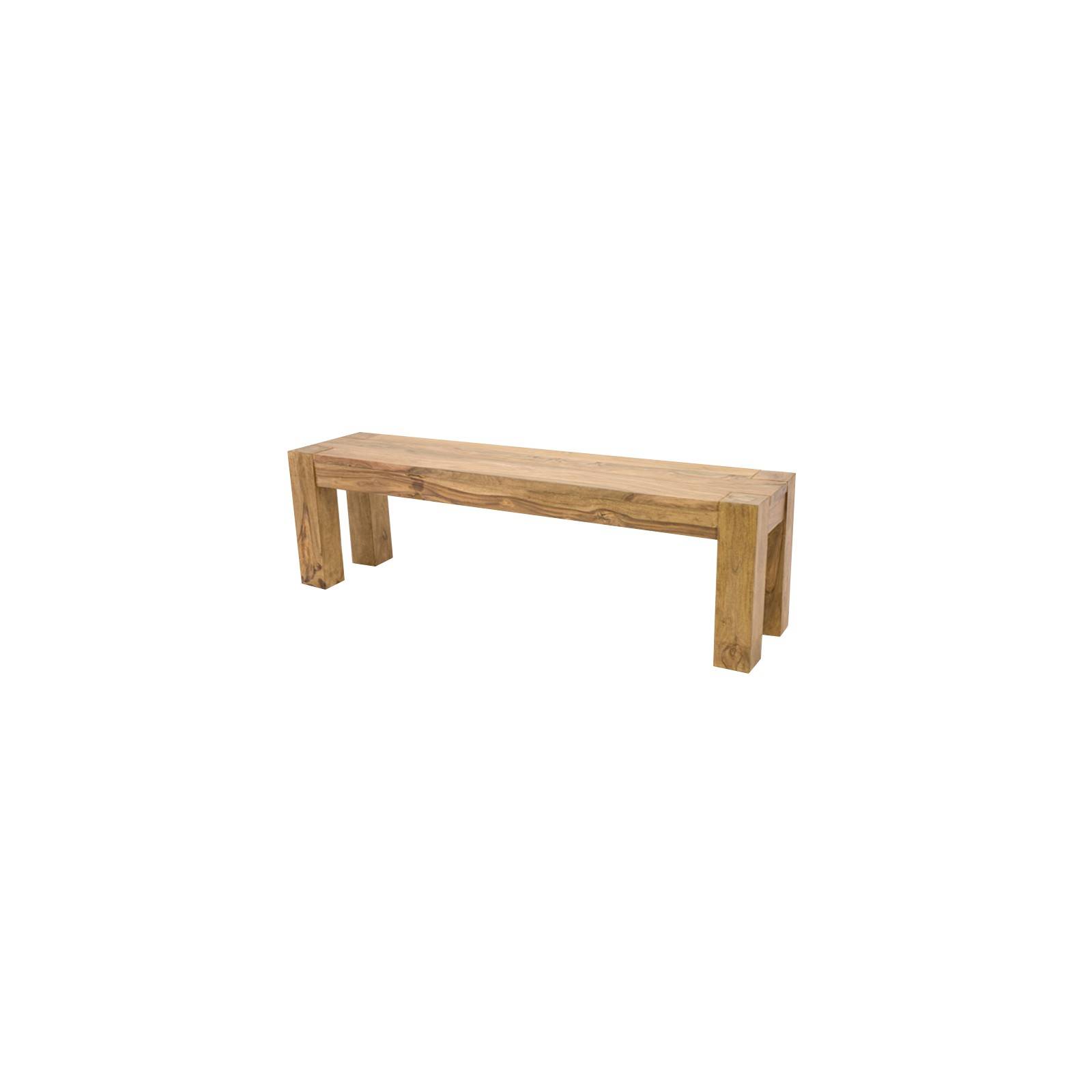 Banc en palissandre brut. Meuble à l'esprit ethnique design