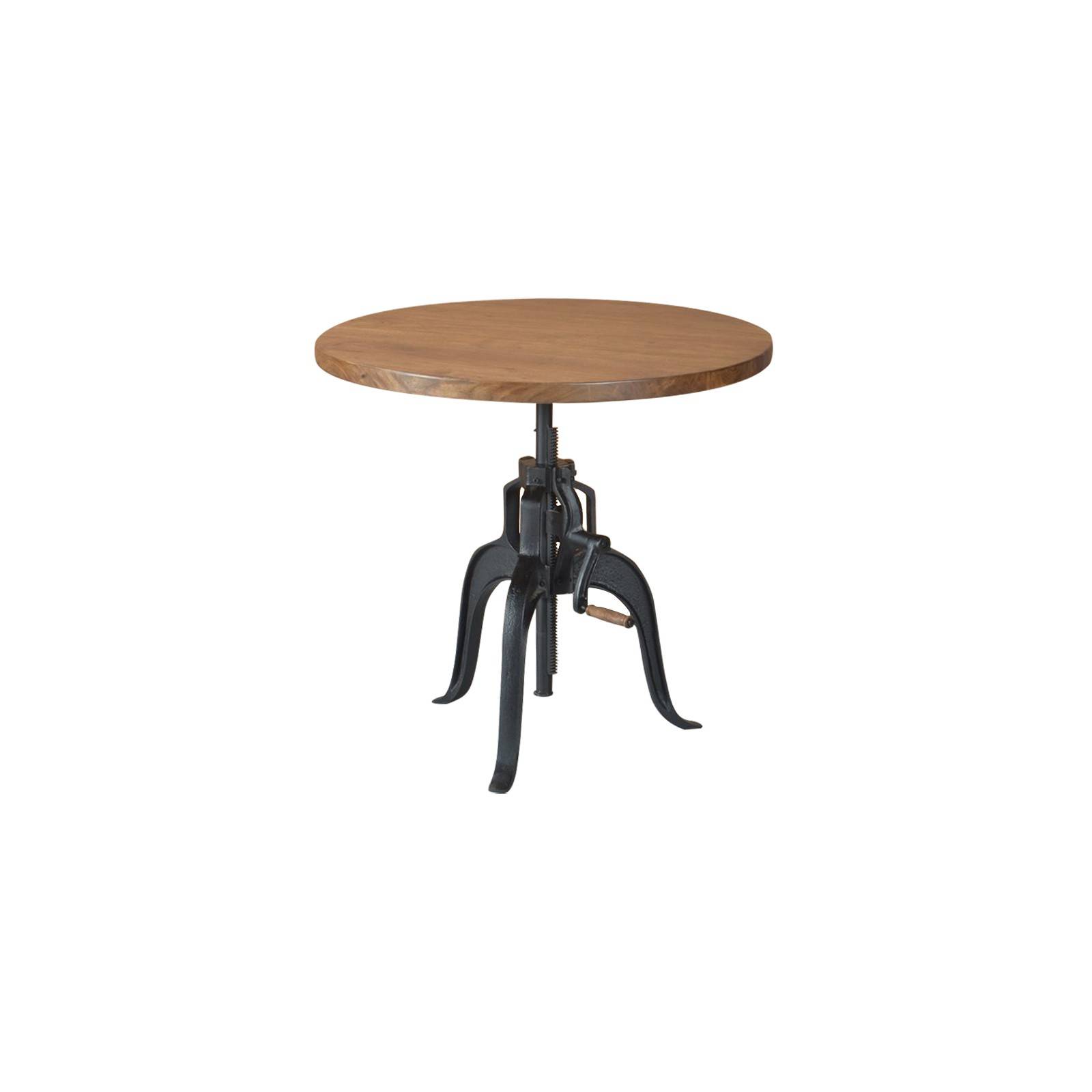 Table Bistrot Plateau En Bois Rectangulaire Vintage Selency