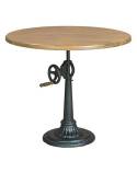 Table ronde au style bistrot Fabric 