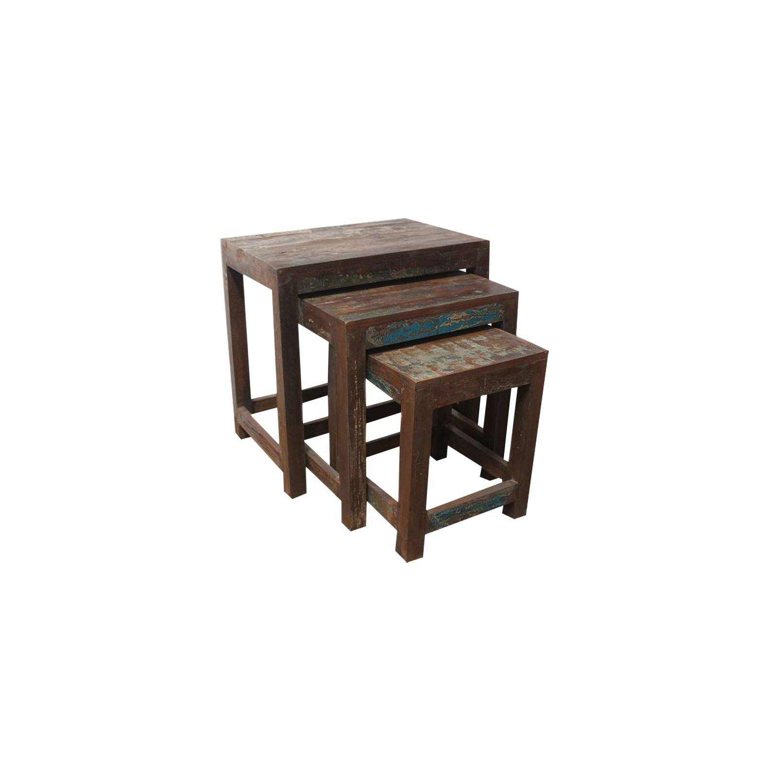 Sellettes en bois recyclé Cuba 