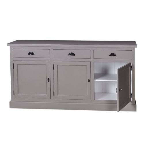 Buffet bas 3 portes Riviera en Pin massif - Mobilier personnalisable tendance charme