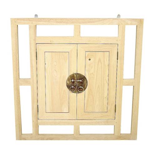 Miroir Fenêtre Bois Massif Chine - Exotique