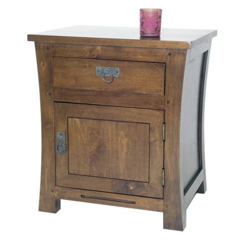 Table de Nuit Bois Massif Chine - Exotique