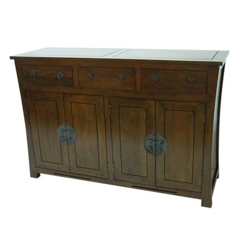 Petit Buffet Bas Bois Massif Chine - Exotique