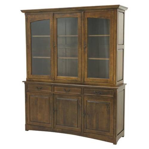 Buffet Vaisselier Bois Massif Tradition - Classique chic