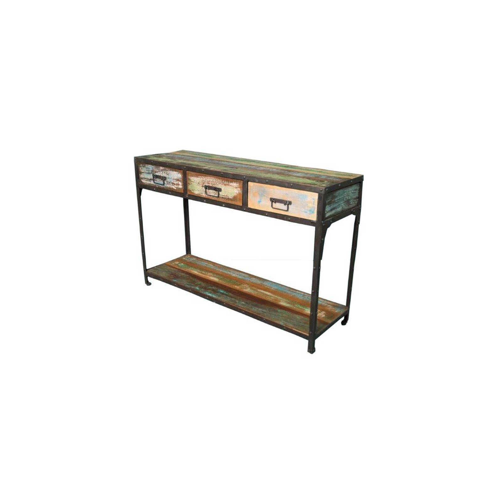 Console en bois recyclé : tendance rétro pour la maison