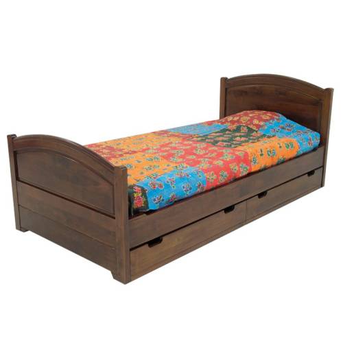 Lit Enfant Avec Tiroirs Bois Massif Tradition - Classique chic