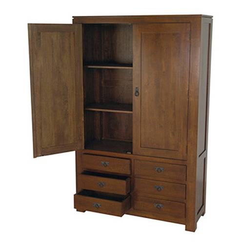 Armoire en Bois Massif Oméga - Contemporain