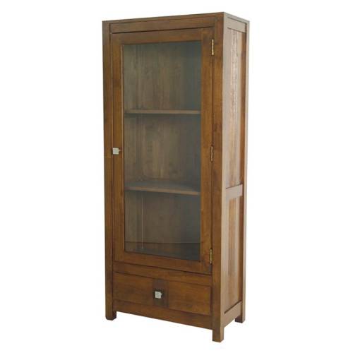 Vitrine Design Bois Massif Siguiri - Exotique