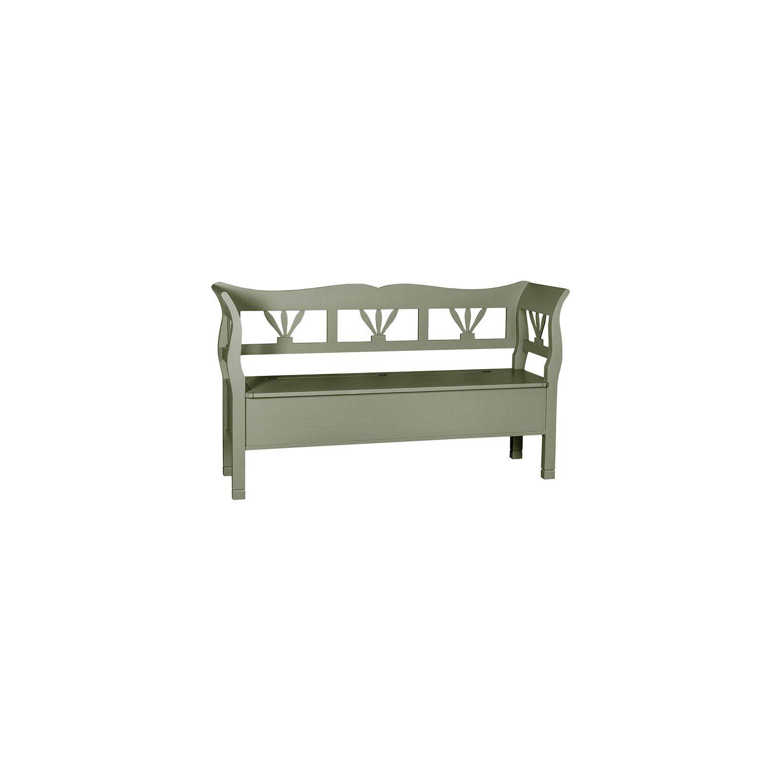 Banc coffre blanc de rangement personnalisable