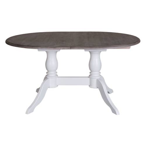 Table de repas double pied ovale Riviera - Mobilier de séjour tendance charme