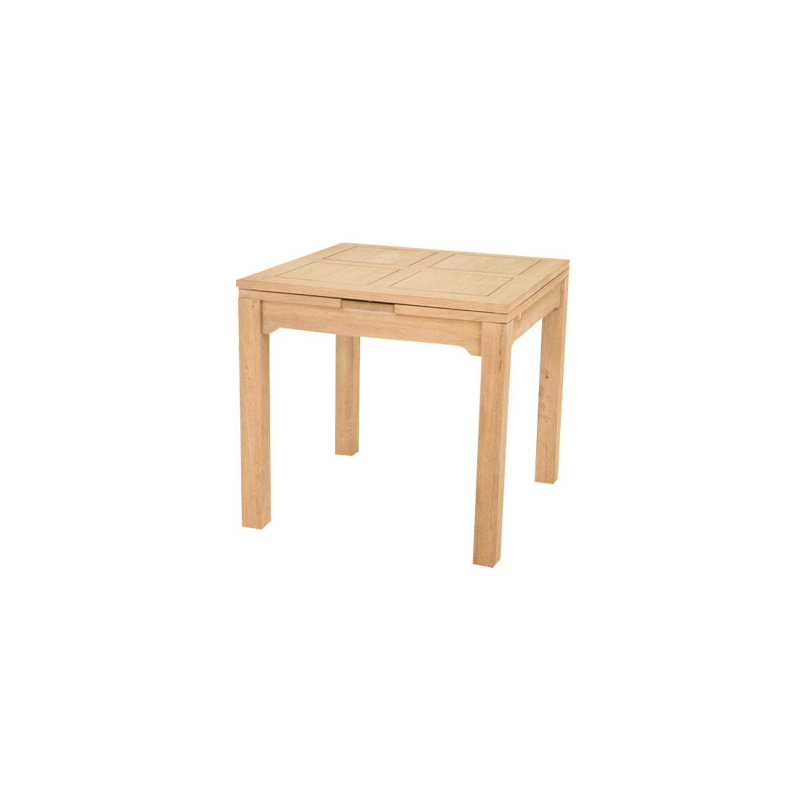Table de cuisine en hévéa au style moderne. Gamme Broadway