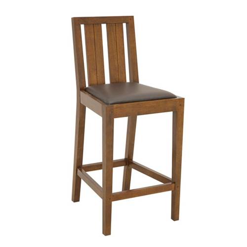 Tabouret de Bar Contemporain Bois Massif Broadway - Contemporain