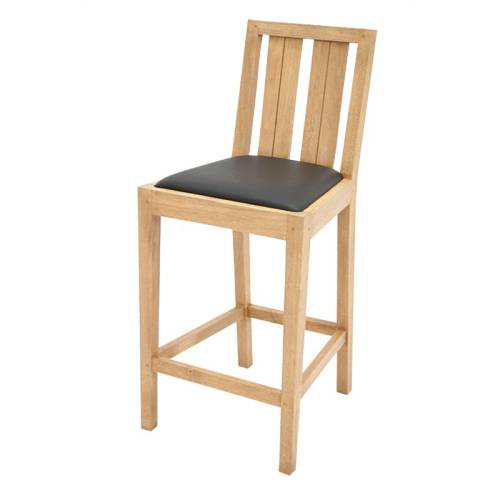 Tabouret de Bar Contemporain Bois Massif Broadway - Contemporain